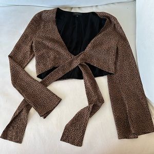Majorelle tie crop top